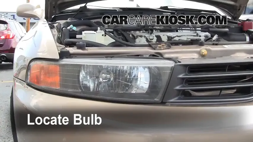 2002 Mitsubishi Galant ES 2.4L 4 Cyl. Lights Headlight (replace bulb)